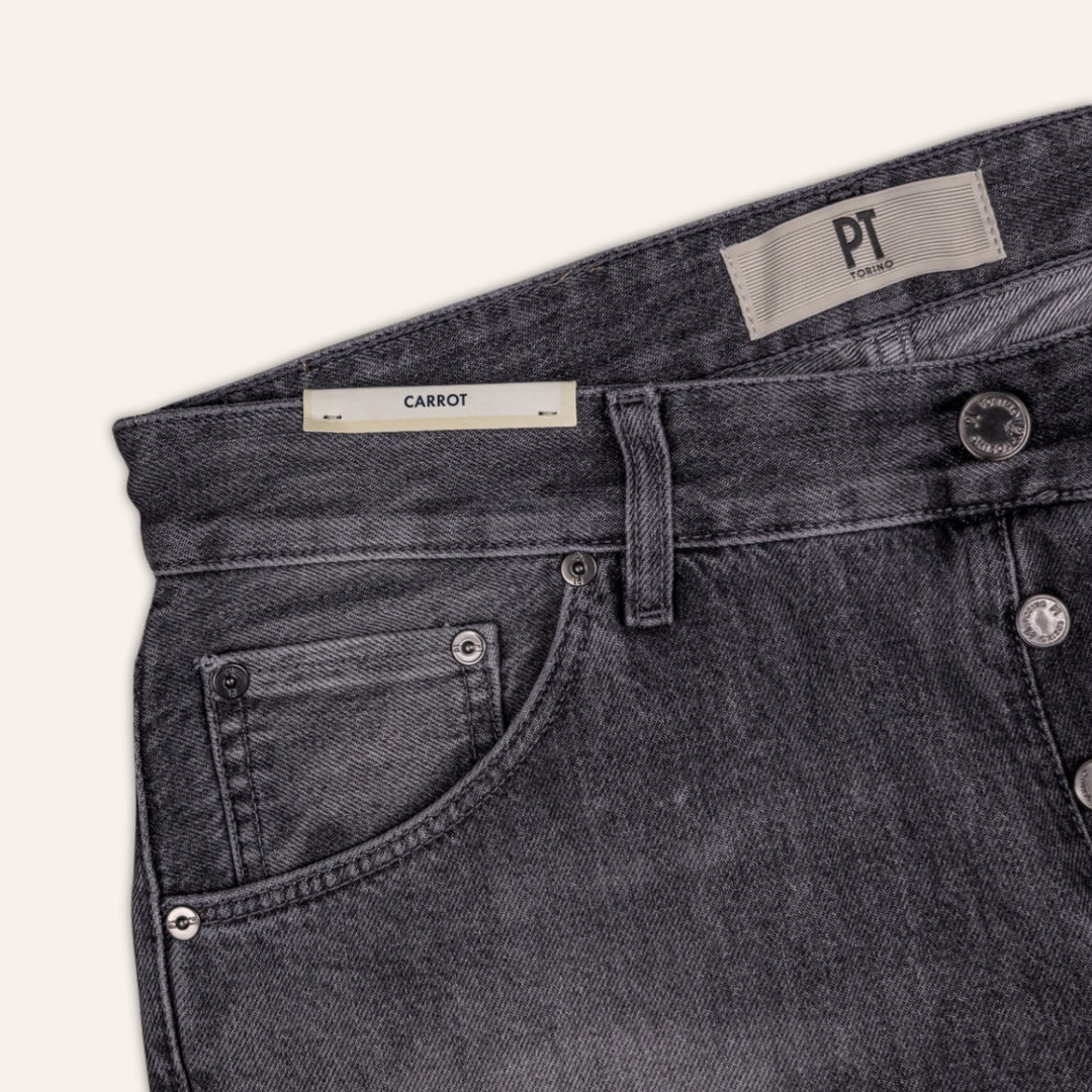 Washed Grey Denim Modern Cut