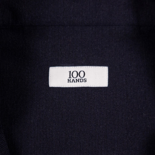Navy Wool Stretch Mandarin Nehru Jacket