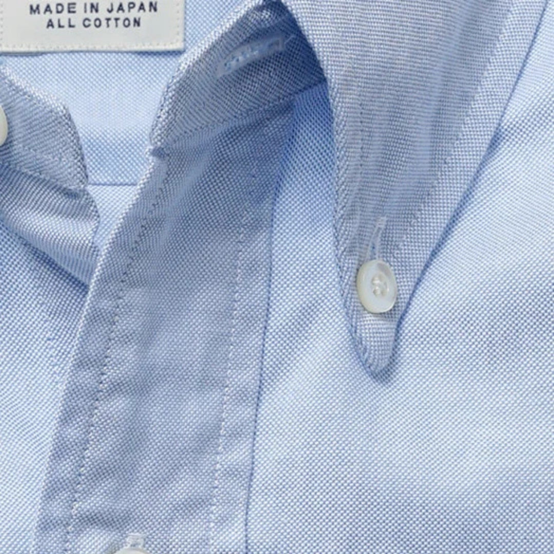 Light Blue Washed Oxford Button Down Shirt