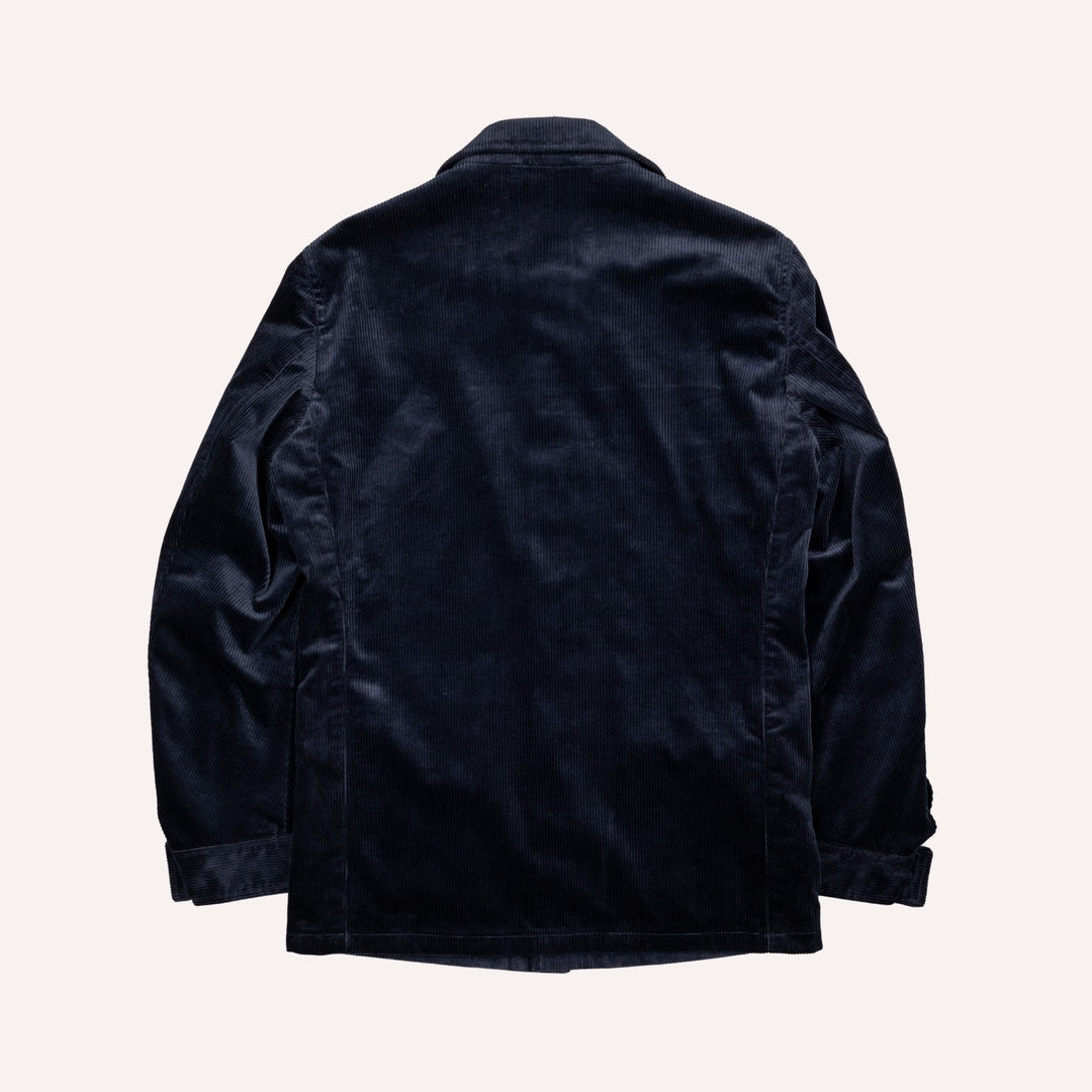 Navy Cotton Corduroy Traveller Jacket