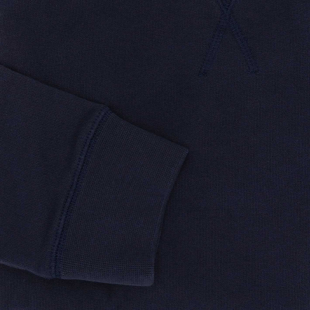 Navy Washed Loopback Sweatshirt