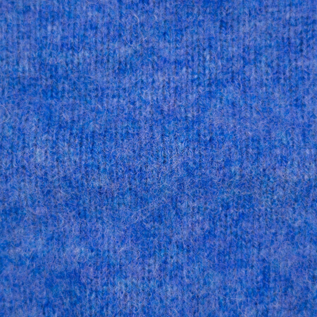 Cobalt Blue Lambswool Crewneck Sweater