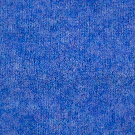 Cobalt Blue Lambswool Crewneck Sweater
