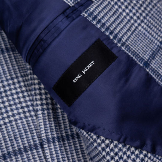 Blue Wool Glencheck Blazer