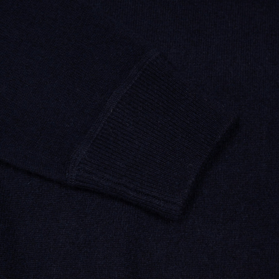 Navy Raglan Cashmere Sweater