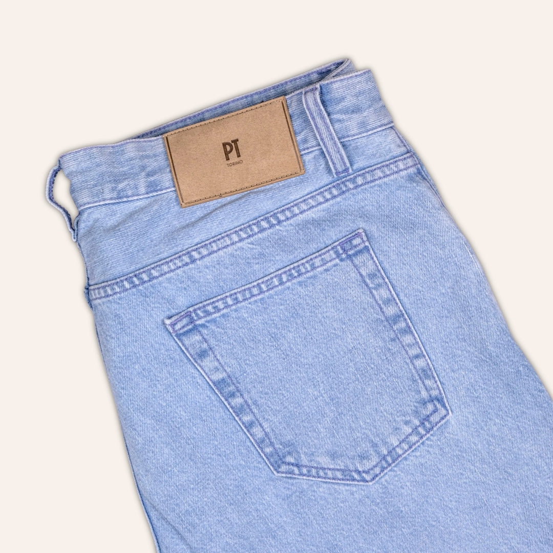 Bleach Washed Denim Modern Cut