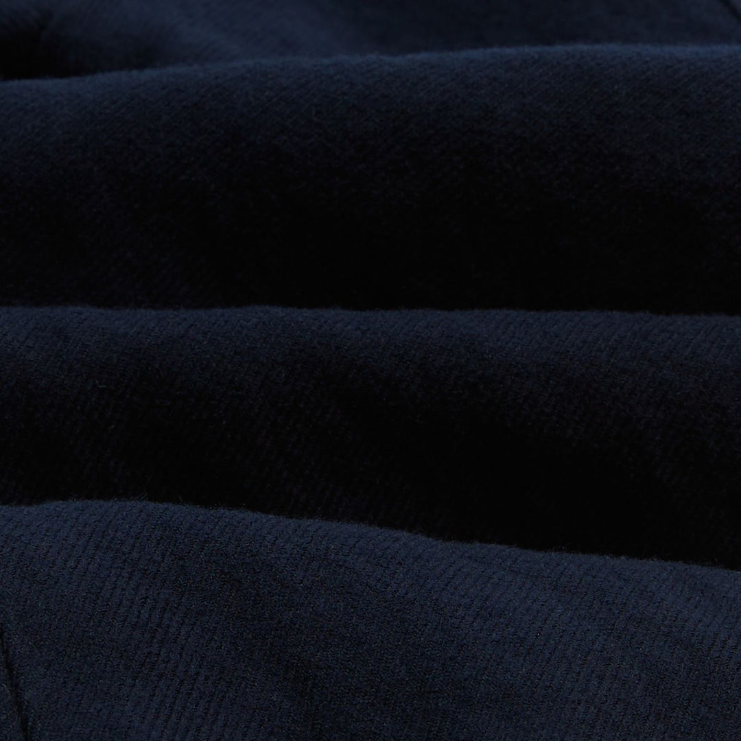 Navy Wool Cotton Metal Double Breasted Games Blazer