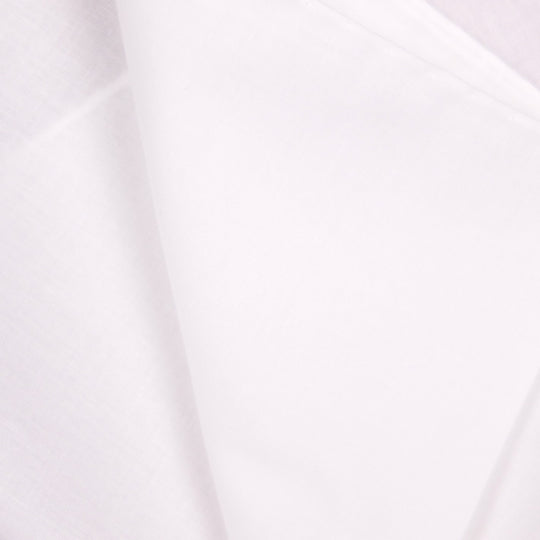 White Classic Cotton Pocket Square
