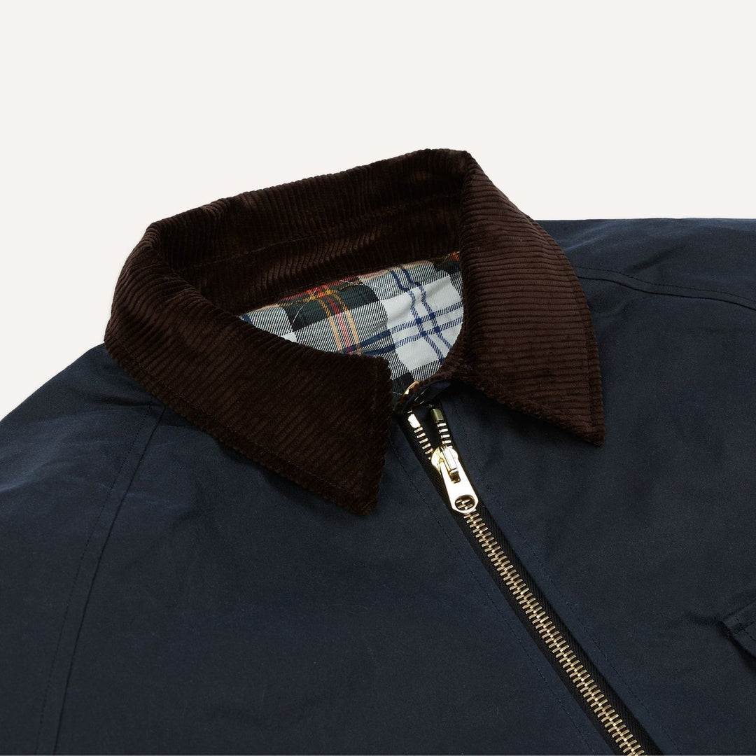 Navy Waxed Coverall Jacket