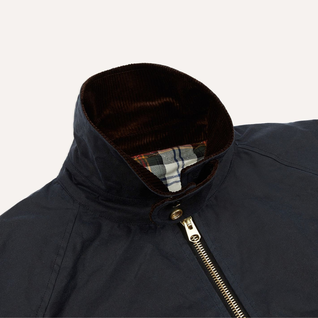 Navy Waxed Coverall Jacket