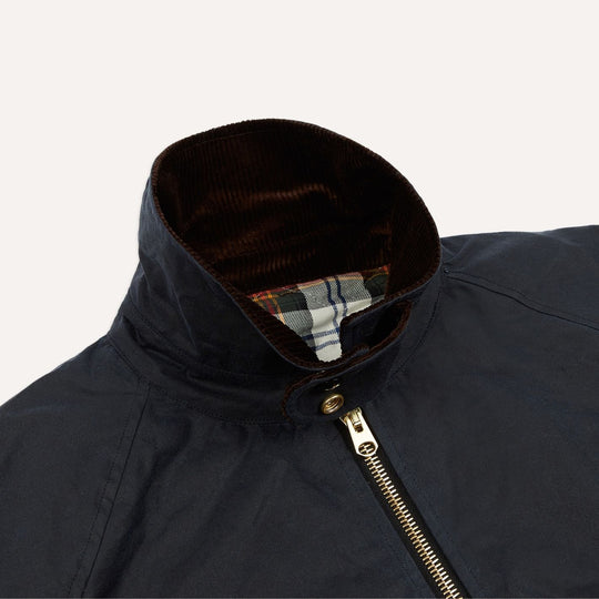 Navy Waxed Coverall Jacket