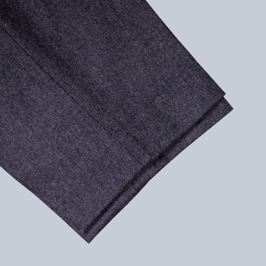 Grey Wool Cashmere Flannel Trousers Reworked
