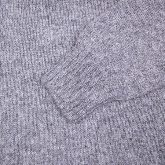 Mid Grey Supersoft Lambswool 3 Button Sweater
