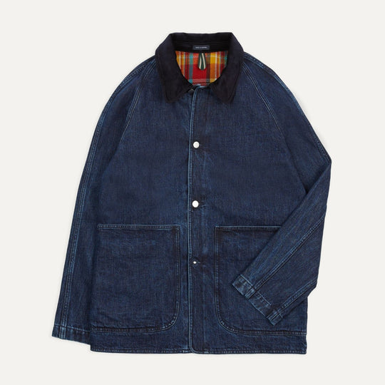Indigo Lined Raglan Denim Chore Jacket