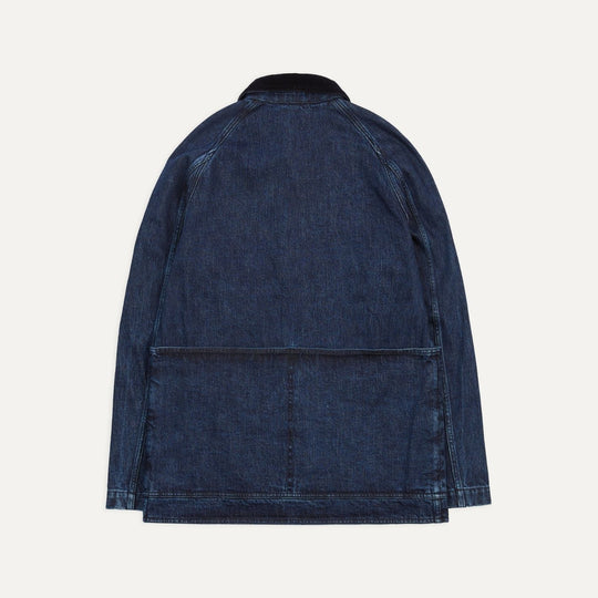 Indigo Lined Raglan Denim Chore Jacket
