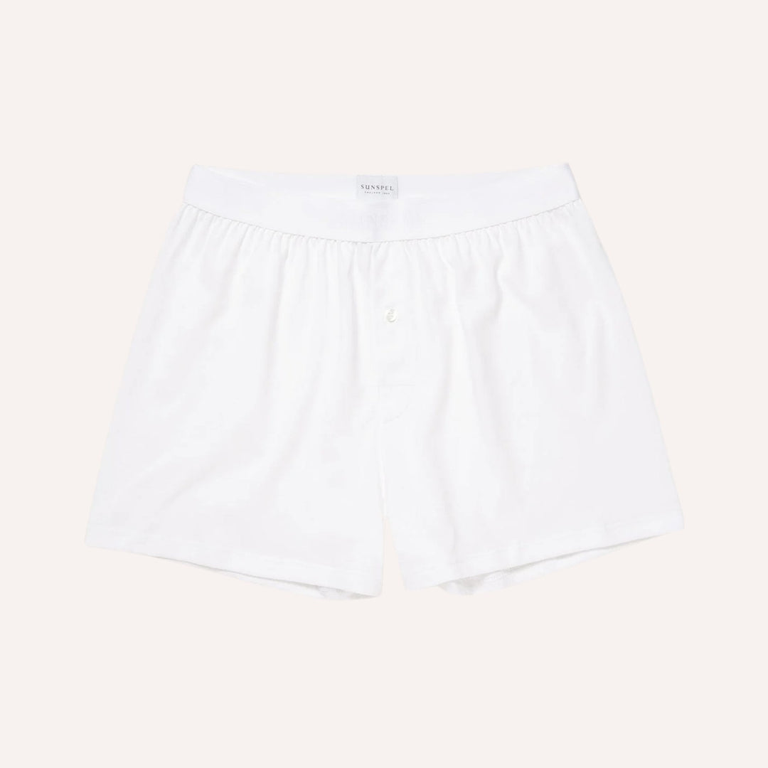 Superfine Cotton One‑Button Boxer Shorts