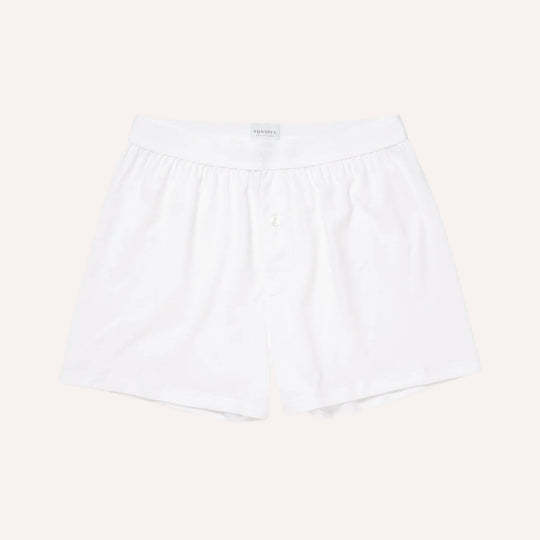 Superfine Cotton One‑Button Boxer Shorts