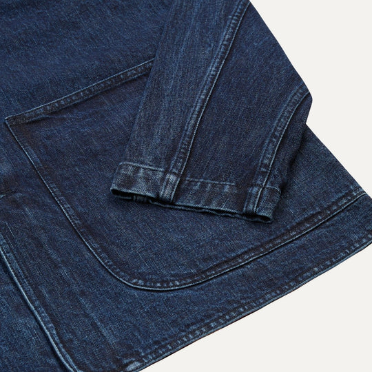 Indigo Lined Raglan Denim Chore Jacket