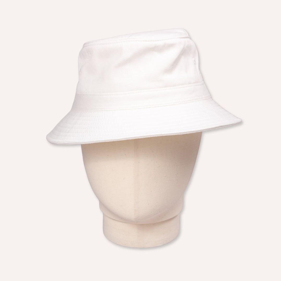 White Cotton Bucket Hat