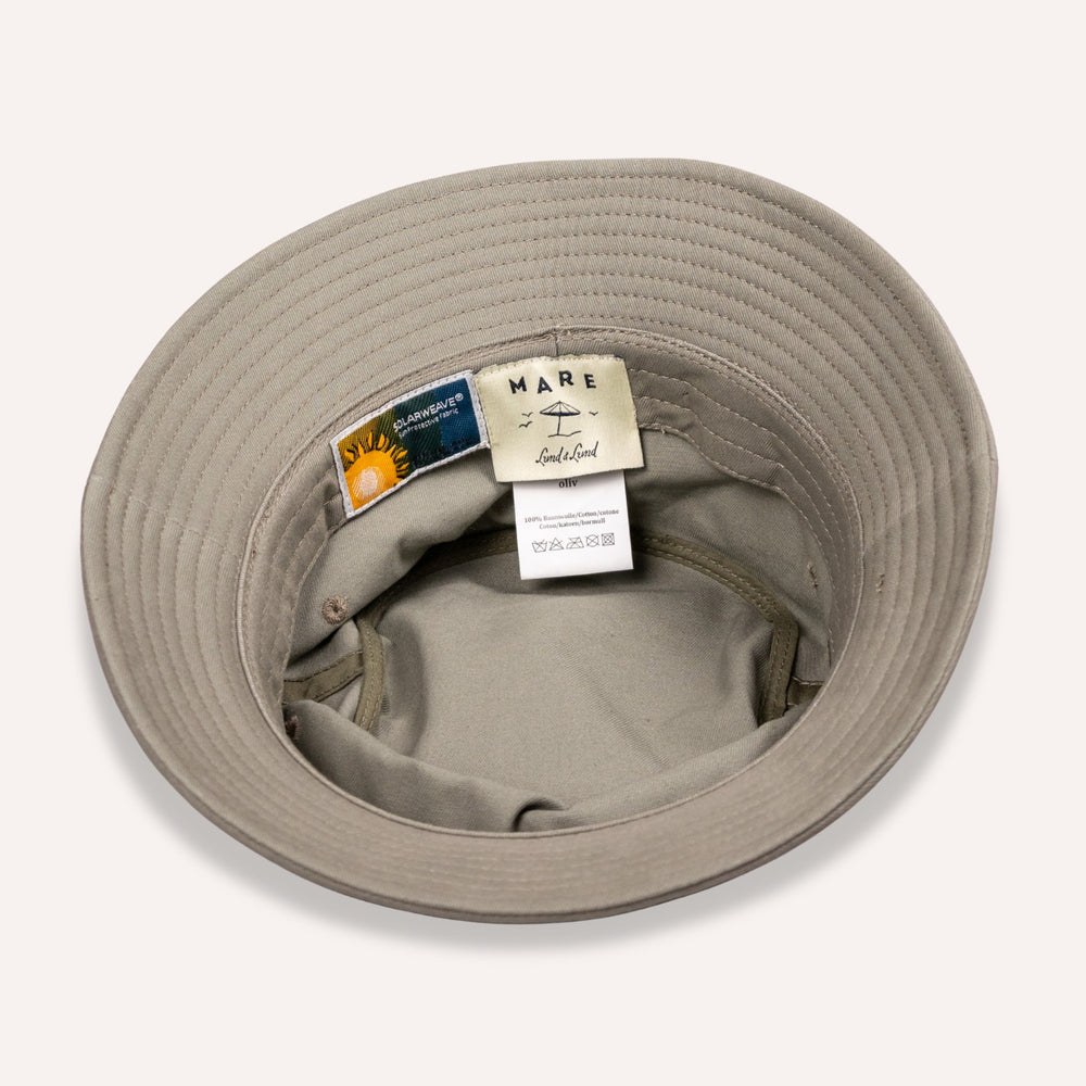 Olive Green Cotton Bucket Hat