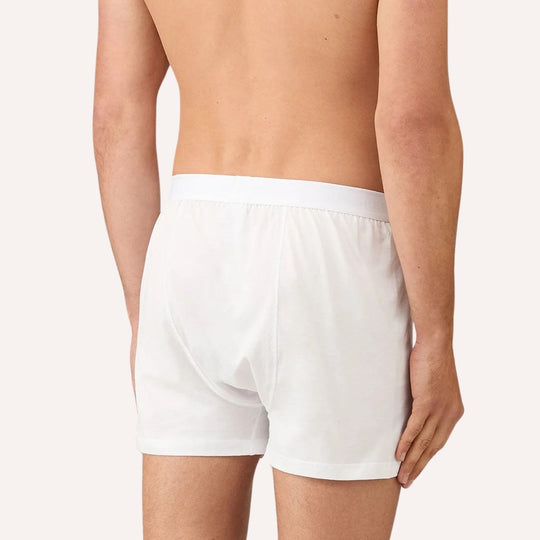 Superfine Cotton One‑Button Boxer Shorts