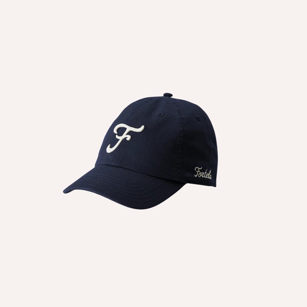 Navy Logo Embroidery Cotton Cap
