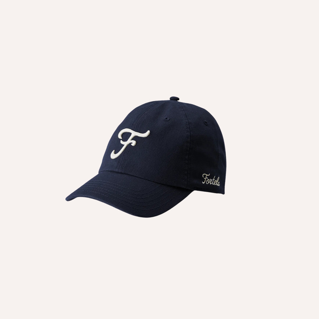 Navy Logo Embroidery Cotton Cap