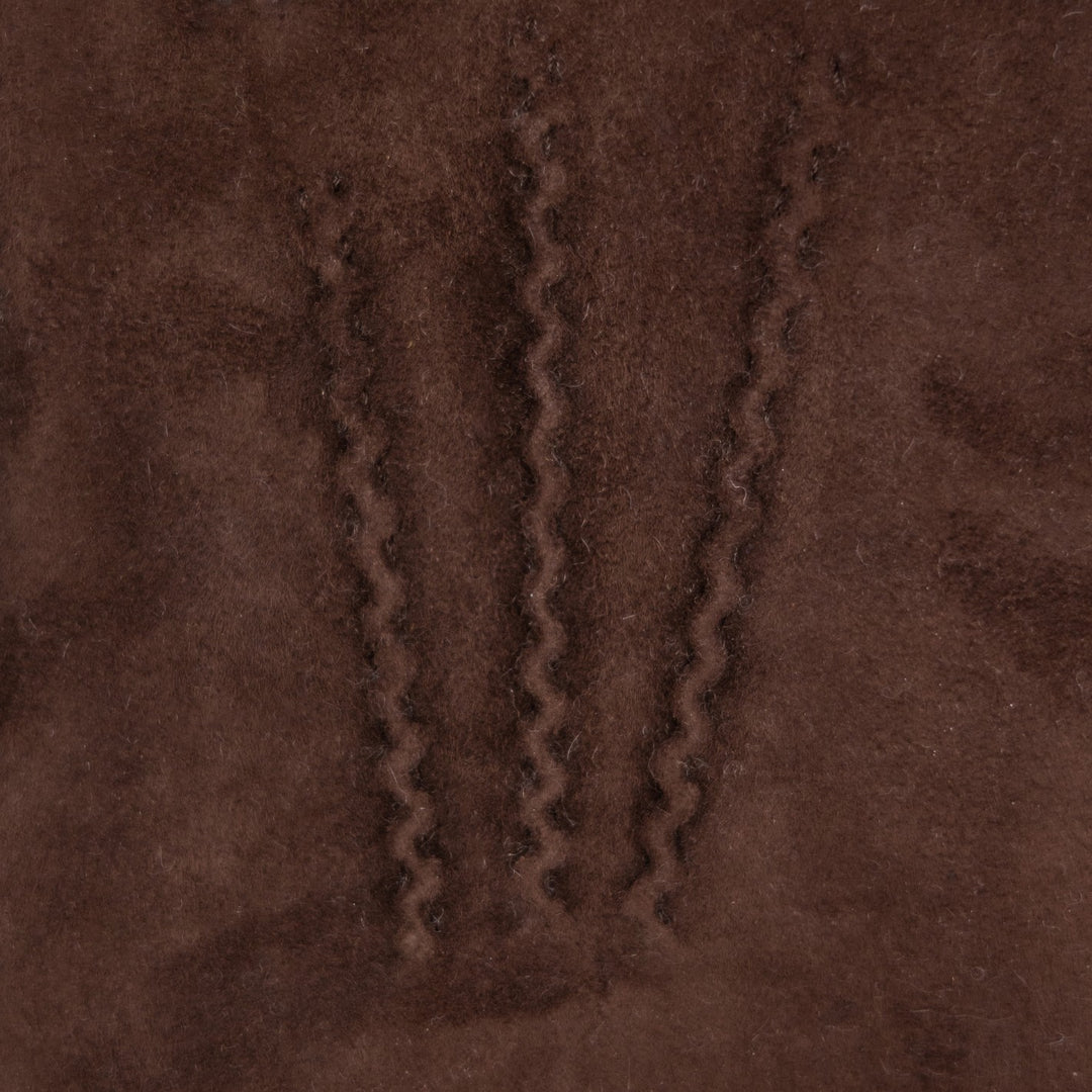 Dark Brown Suede Merino Lined Gloves