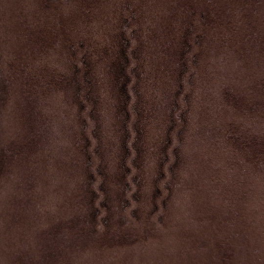 Dark Brown Suede Merino Lined Gloves