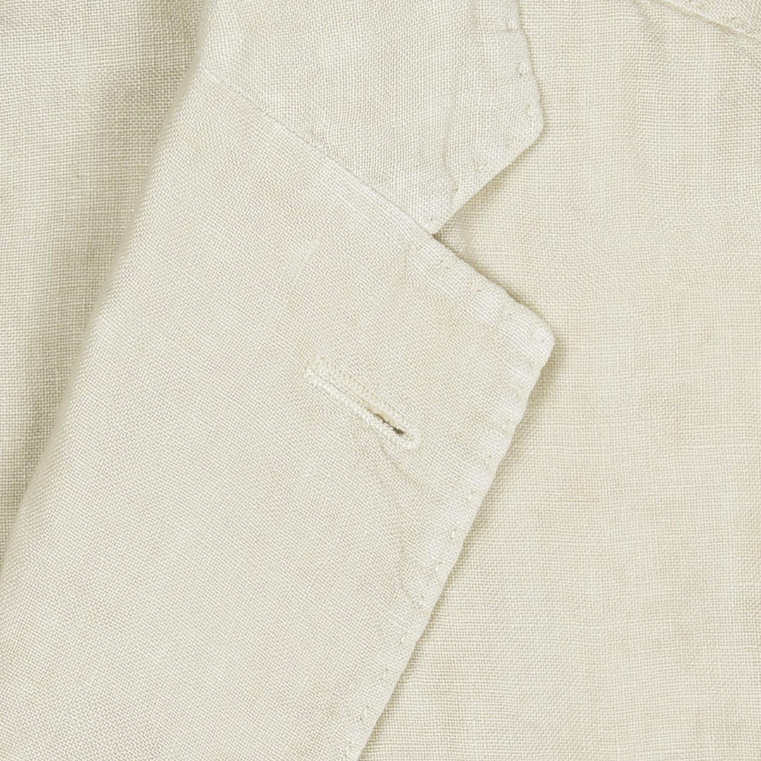 Light Beige Washed Linen Suit