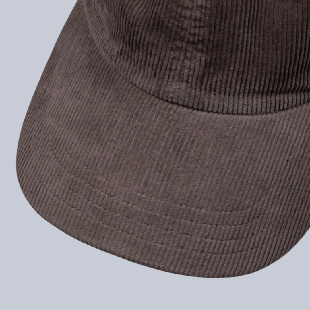 Taupe Corduroy Baseball Cap