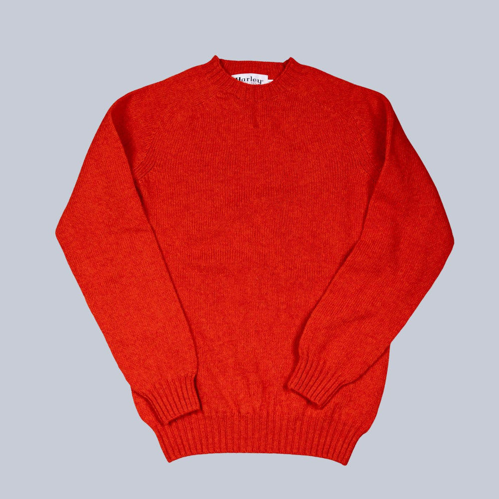 Carmen Red Supersoft Lambswool Crewneck Sweater