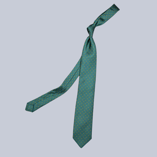 Forrest Green Yellow & Emerald Drop Pattern Tie