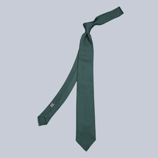 Sapphire Green Grenadine Silk Tie