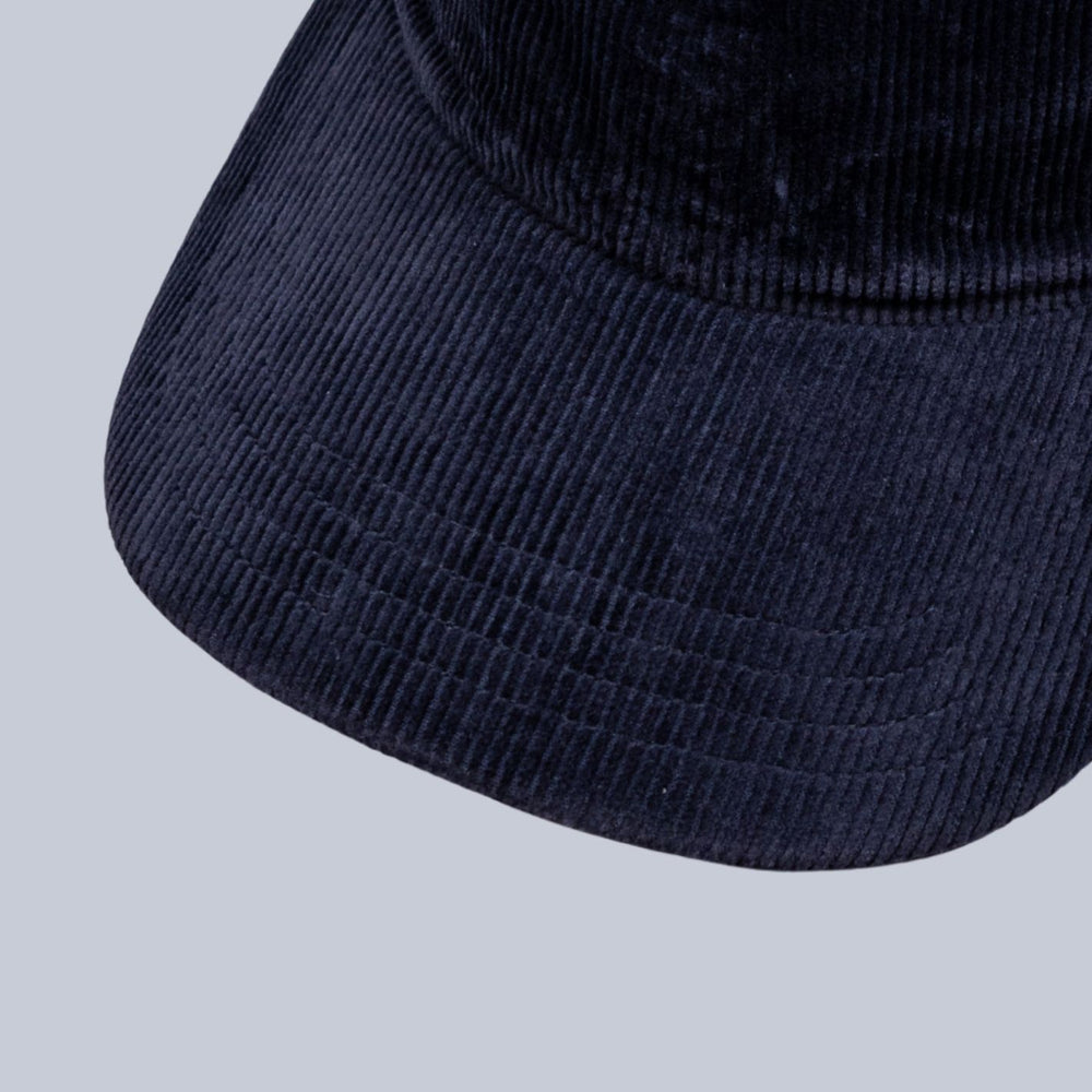 Navy Corduroy Baseball Cap