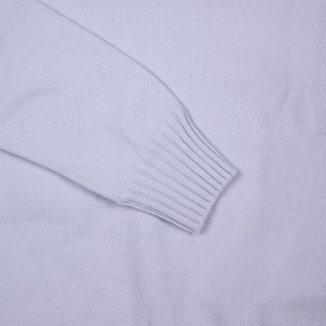 Pale Blue Cashmere Crewneck Sweater