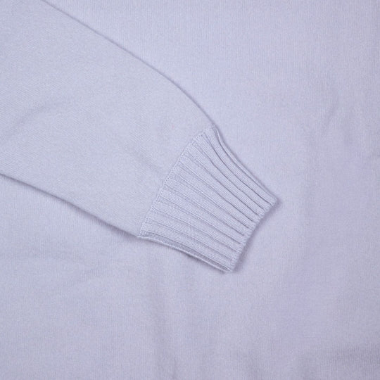 Pale Blue Cashmere Crewneck Sweater