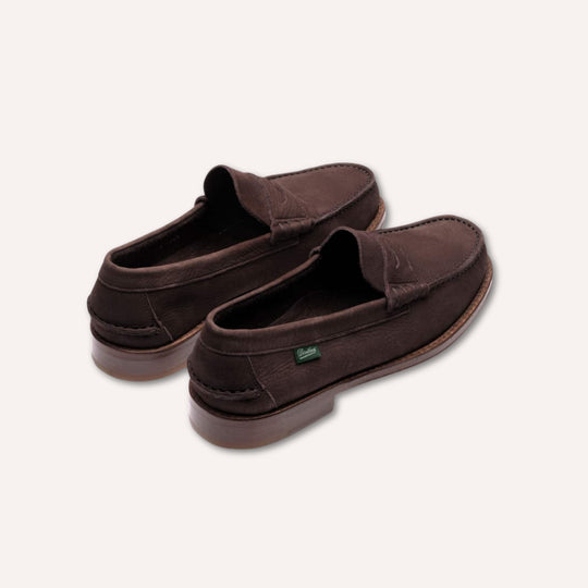Chocolate Brown Nubuck Coraux Flexsole Loafers