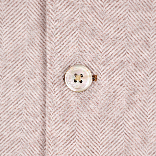 Taupe Herringbone Nehru Jacket