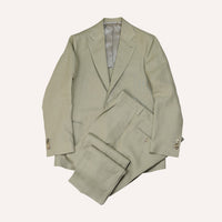 Khaki Casual Linen Suit