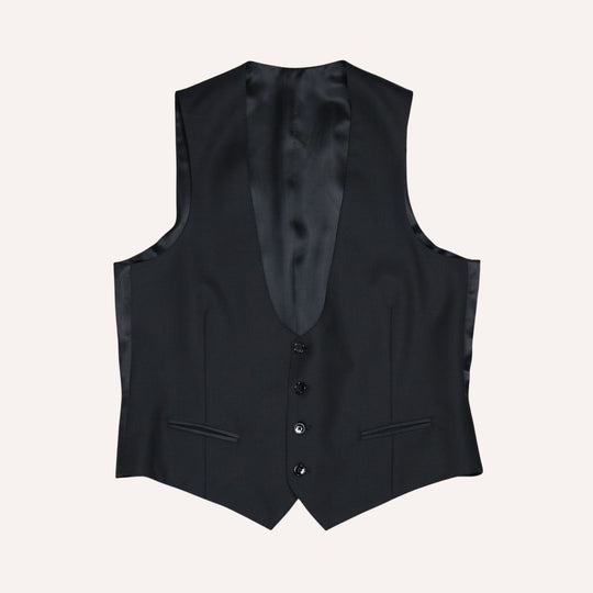 Black Tuxedo Waistcoat