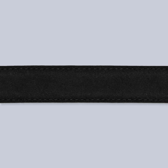 Black Suede Leather 25mm Belt