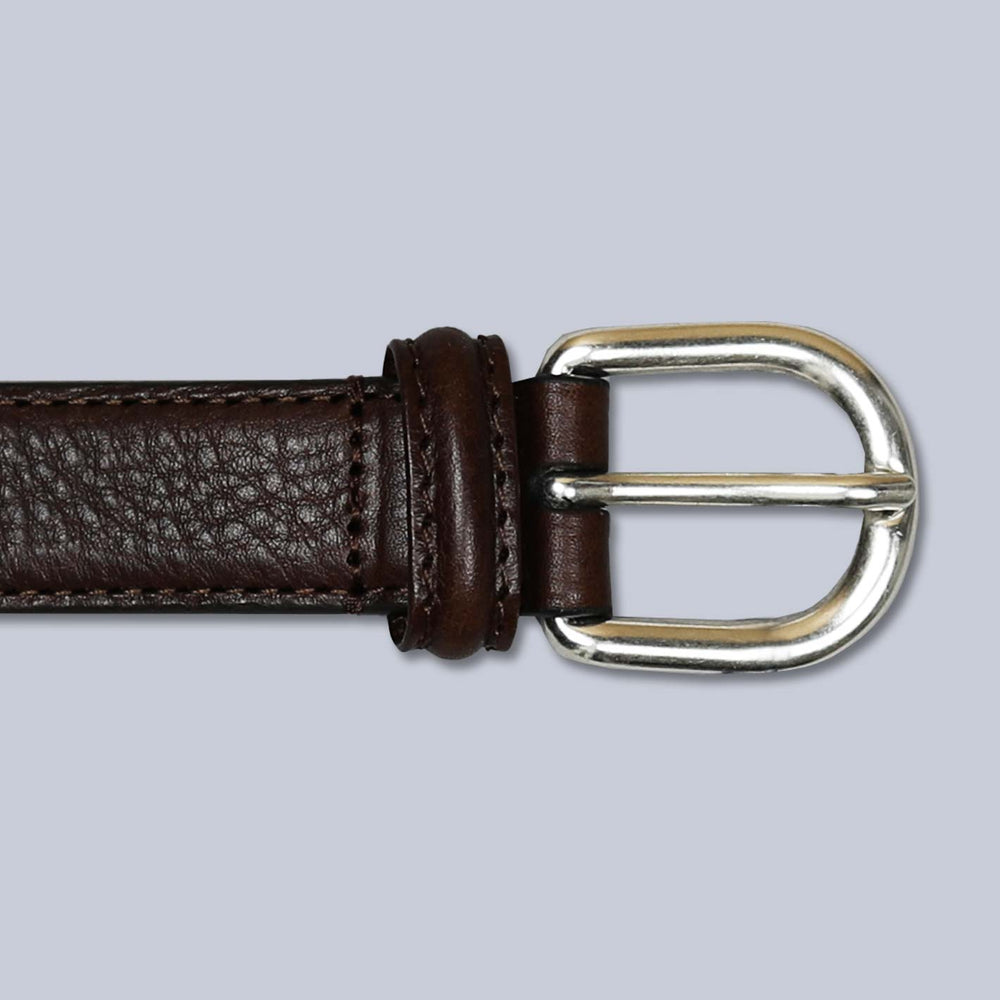 Brown Leather 25mm Belt