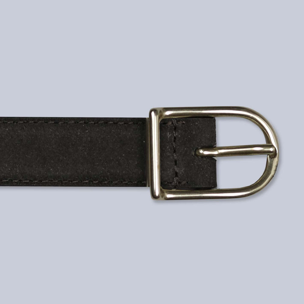 Brown Suede Leather 25mm Belt