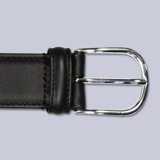 Brown Wide Nappa Calf Leather Belt