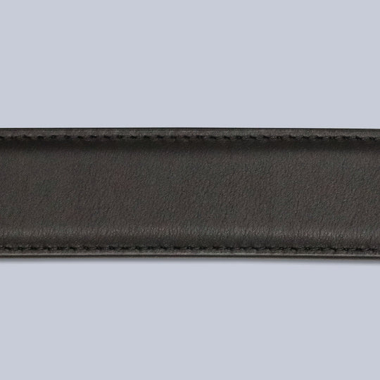 Brown Wide Nappa Calf Leather Belt