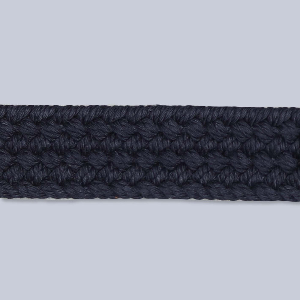 Navy Double Ring Woven Belt