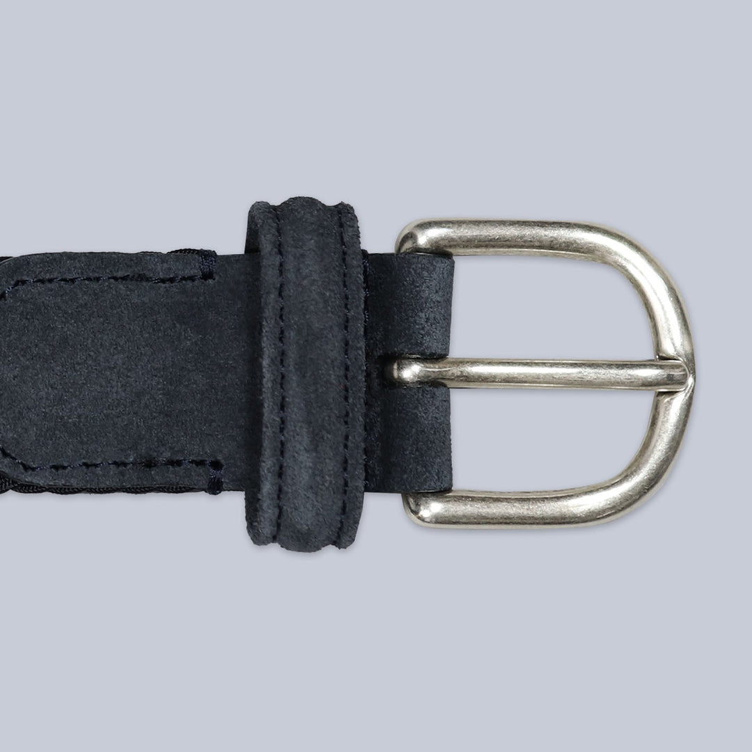 Navy Textile Woven Belt