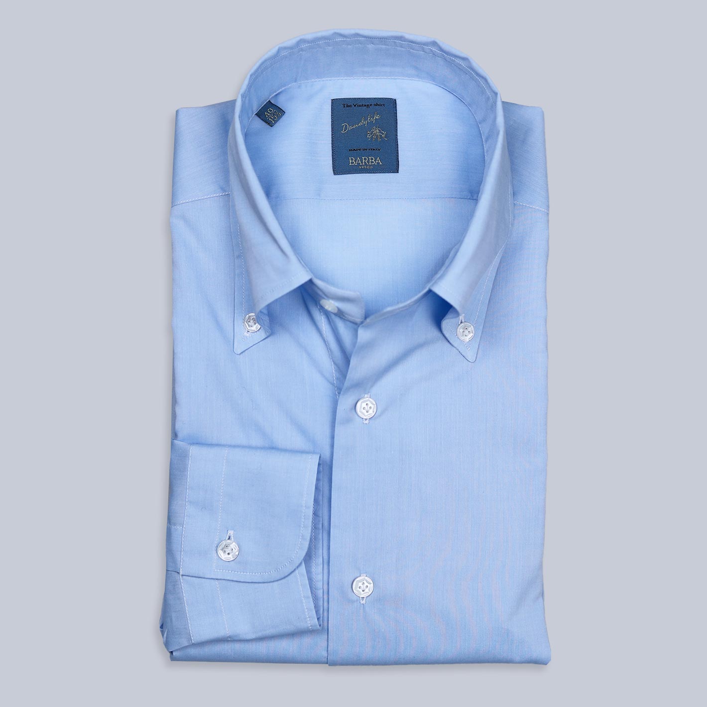 barba-napoli-white-slim-fit-