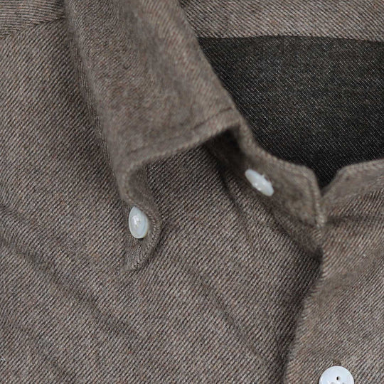 Brown Flannel Button Down Shirt